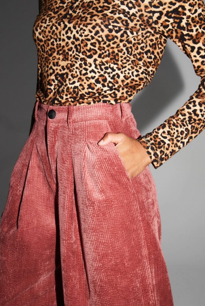 Pantalon ASTRID Velours Vintage Cognac IMPREVU – Image 5