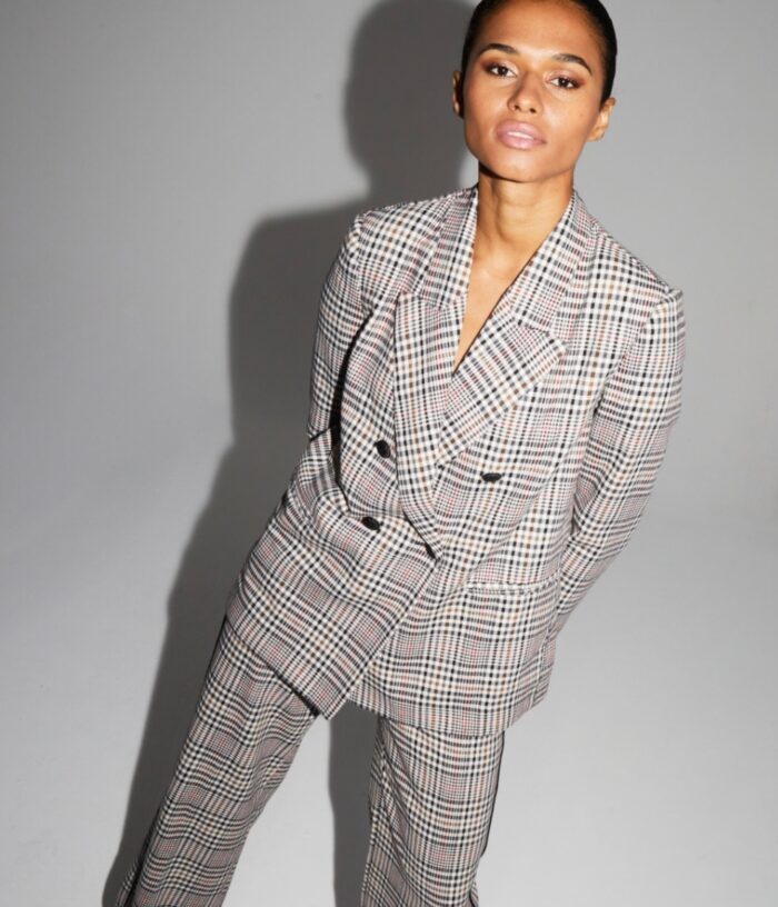 Blazer Ema pied de poule Lucky star Red IMPREVU – Image 3