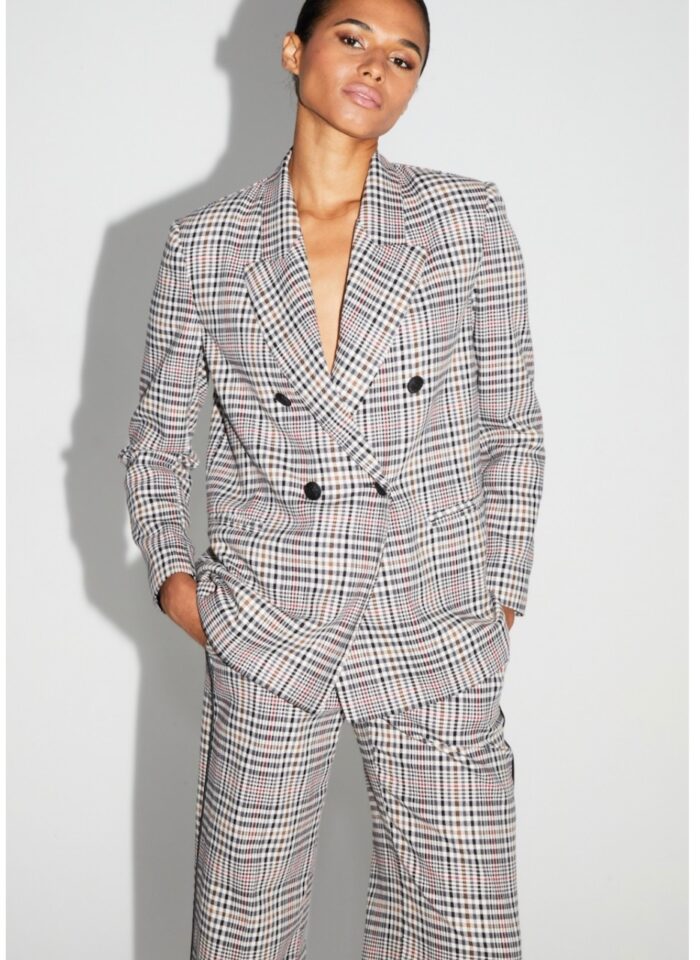Blazer Ema pied de poule Lucky star Red IMPREVU – Image 5