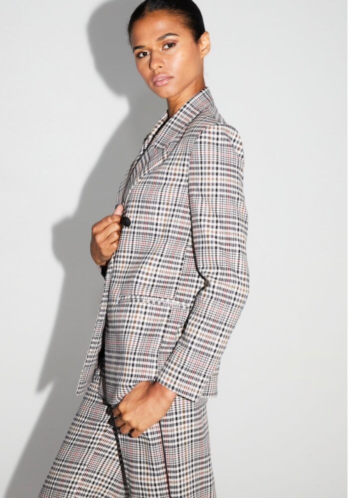 Blazer Ema pied de poule Lucky star Red IMPREVU – Image 6
