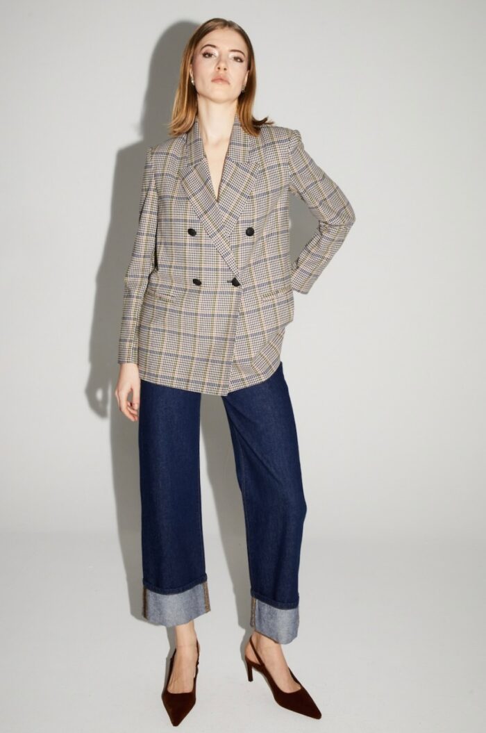 Blazer Ema pied de poule Lucky star Red IMPREVU – Image 11