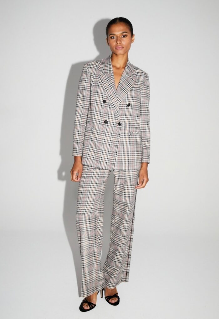 Pantalon CLARK Pied de Poule Red IMPREVU