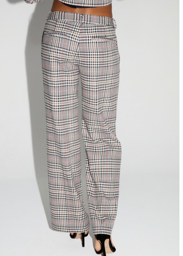 Pantalon CLARK Pied de Poule Red IMPREVU – Image 4